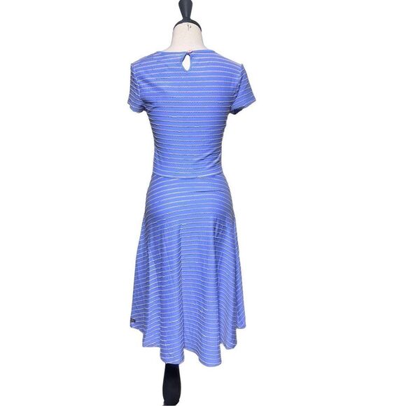 Matilda Jane Short Sleeve Blue Striped knit Dress NWT Size XS - Picture 4 of 5